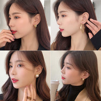Fashion Jewelry 2021 Hypoallergenic Stainless Steel Earrings Female Long Tassel Earrings Wild Temperament Sweet Earrings
