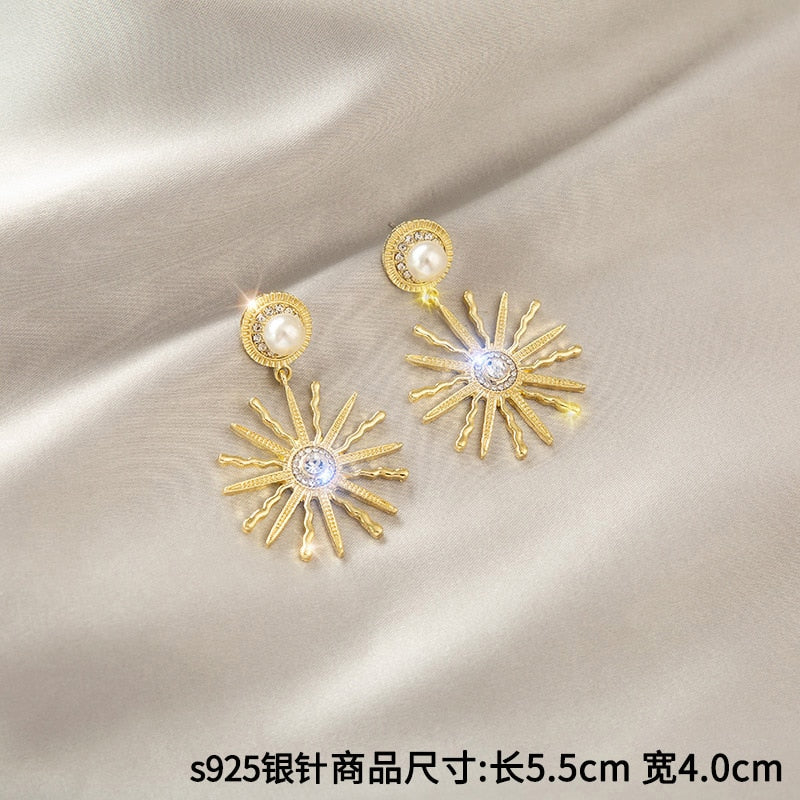 Fashion Jewelry 2021 Hypoallergenic Stainless Steel Earrings Female Long Tassel Earrings Wild Temperament Sweet Earrings