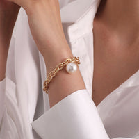 New Bohemian Gold Pearl Bead Bracelet Chains Multilayer Bracelet for Girls Punk Jewelry 2021 trend Lady charms Women‘s Bracelett