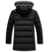 2021 Winter Men's Warm Coat Thick Warm Outwear Extended Jacket Fur Collar