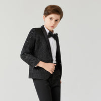 Boy's Casual Suit Blazer  Flower Boy Suit Dress For Wedding Children Formal Blazer Clothes Children's Jacquard suit coat