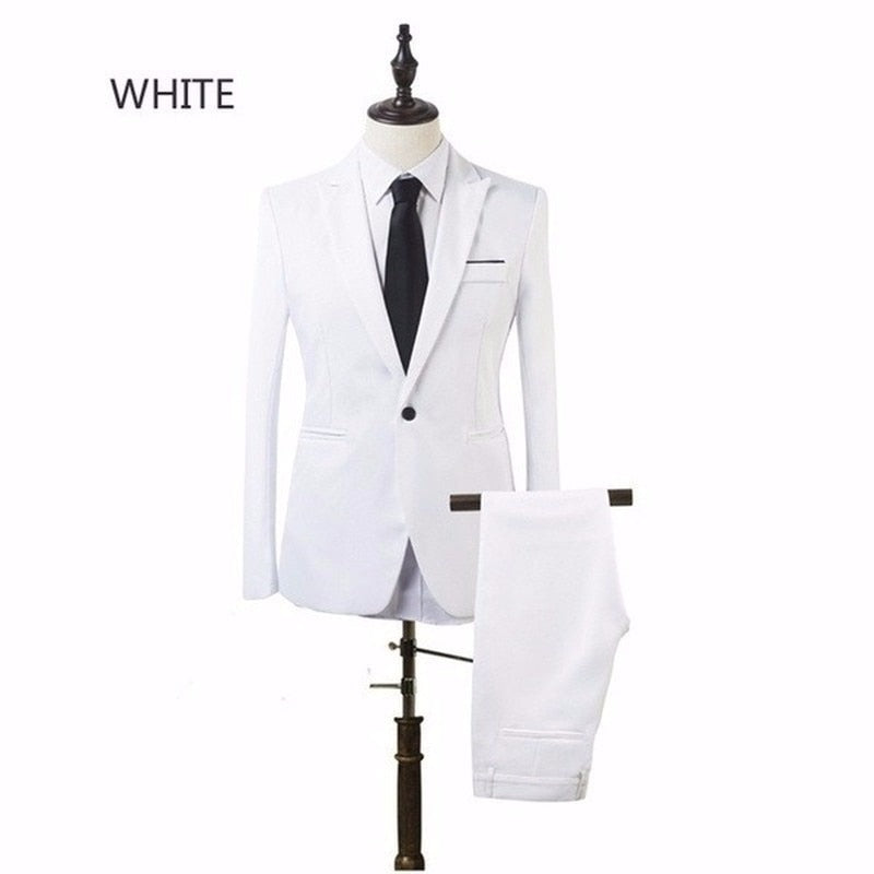 costume homme Party Business Men's Two-piece Suit (coat + Pants) Casual Suit For Men Large Size Suit Wedding trajes de hombre