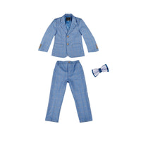Spring Autumn Formal Children's Dress Suit Flower Boy Wedding Party Performance Costume Kids Blazer Vest Pants Clothes Set