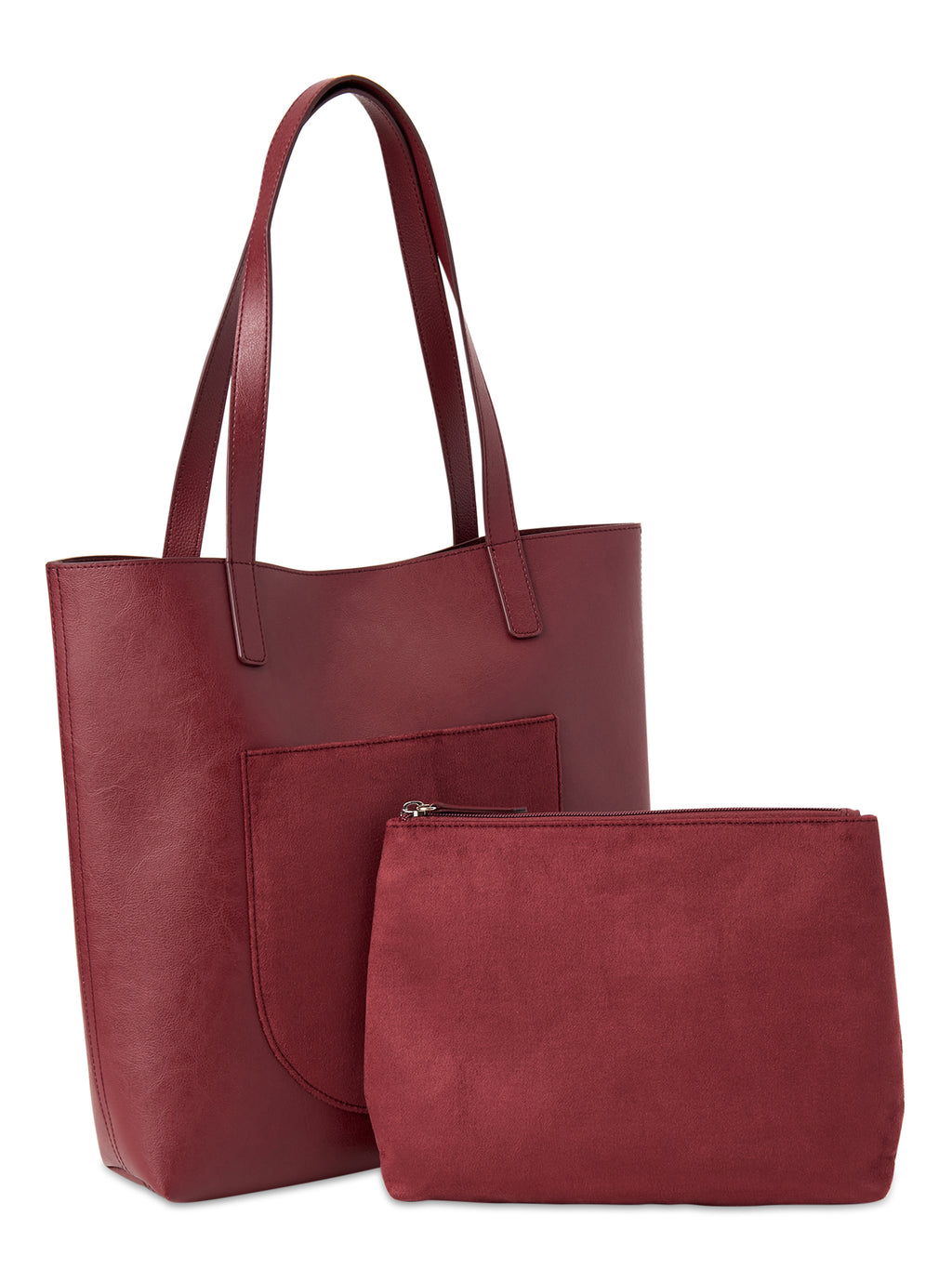 Time and Tru Elisa Tote Bag with Bonus Pouch