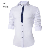 Men's Casual Shirt Slim Fit Men's Casual Button Down Shirt Long Sleeve Formal Dress Shirts Men Male Clothing Camisa