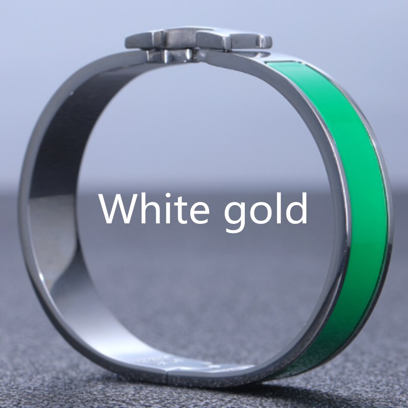 Trend H  Brand Pink Women's Bracelet Luxury Original Jewelry Designer Colorful Enamel Fashion Lover Gift
