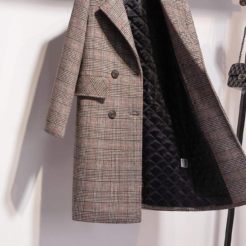 Commuter all-match suit collar woolen jacket