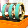 Trend H  Brand Pink Women's Bracelet Luxury Original Jewelry Designer Colorful Enamel Fashion Lover Gift