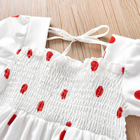 SKU: 327KW3241 Wholesale Girls Fashion Elastic Polka Dot Dress