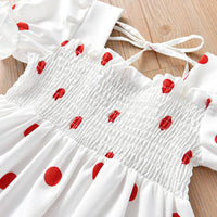 SKU: 327KW3241 Wholesale Girls Fashion Elastic Polka Dot Dress