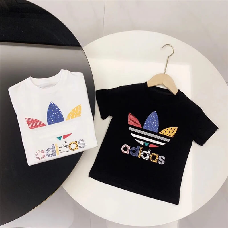 Wholesale Kids Fashion Clover Letter Pattern T-shirt