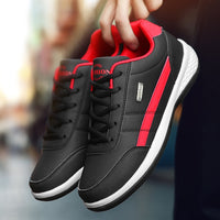 Leather Men Shoes Sneakers Trend Casual Shoe Italian Breathable Leisure Male Sneakers Non-slip Footwear Men Vulcanized Shoes