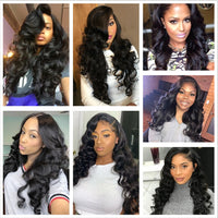 Brazilian Hair Weave Loose Wave Bundles 100% Human Hair