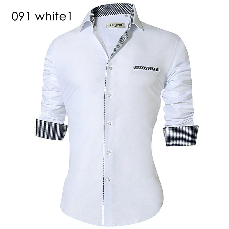 Men's Casual Shirt Slim Fit Men's Casual Button Down Shirt Long Sleeve Formal Dress Shirts Men Male Clothing Camisa