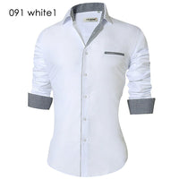 Men's Casual Shirt Slim Fit Men's Casual Button Down Shirt Long Sleeve Formal Dress Shirts Men Male Clothing Camisa