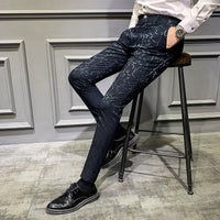 Classic Jacquard Suit Pants