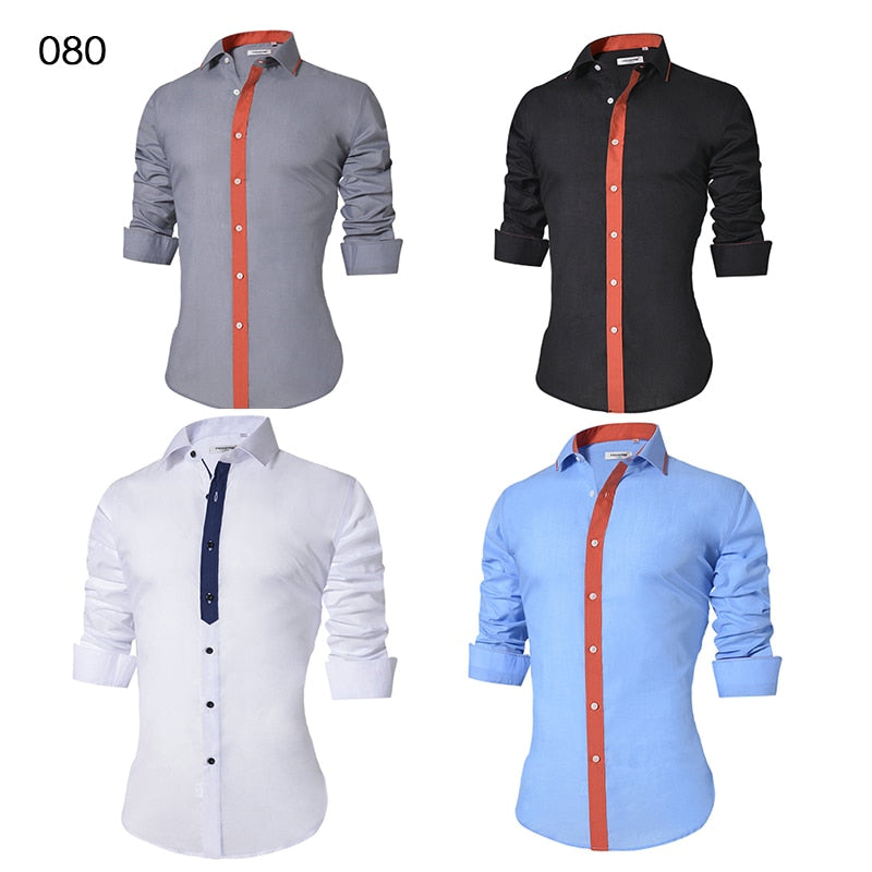 Men's Casual Shirt Slim Fit Men's Casual Button Down Shirt Long Sleeve Formal Dress Shirts Men Male Clothing Camisa