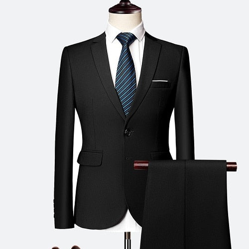 Suit Male 3 Piece Set Business Men's Suits Blazers Large Size Boutique