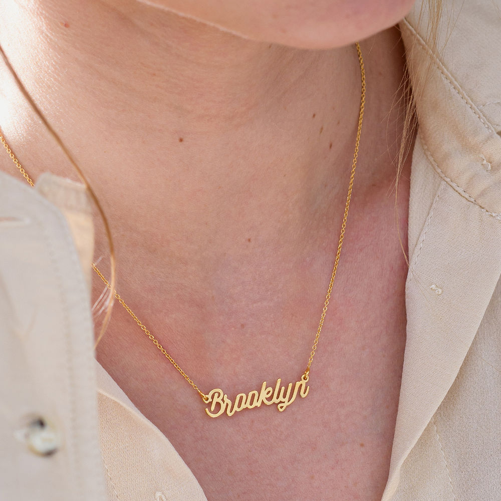 Custom Name Necklace with Crown Personalized Gold Customized Necklaces for Women Girls Stainless Steel Choker Nameplate Jewelry