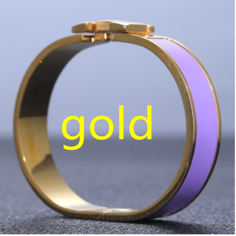 Trend H  Brand Pink Women's Bracelet Luxury Original Jewelry Designer Colorful Enamel Fashion Lover Gift