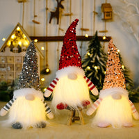 Gnome Christmas Luminous Faceless Doll Merry Christmas Hanging Dwarf Pendant Decor for Home Xmas New Year Navidad Noel Gift 2023