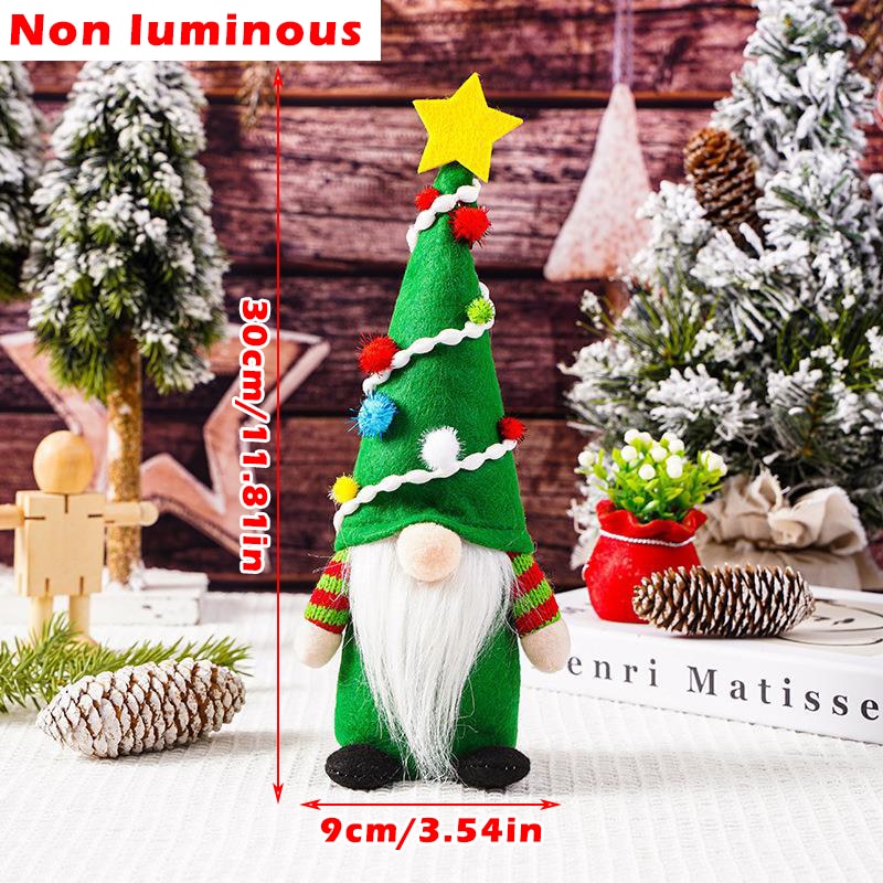 Gnome Christmas Luminous Faceless Doll Merry Christmas Hanging Dwarf Pendant Decor for Home Xmas New Year Navidad Noel Gift 2023