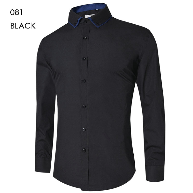 Men's Casual Shirt Slim Fit Men's Casual Button Down Shirt Long Sleeve Formal Dress Shirts Men Male Clothing Camisa