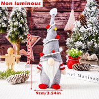 Gnome Christmas Luminous Faceless Doll Merry Christmas Hanging Dwarf Pendant Decor for Home Xmas New Year Navidad Noel Gift 2023