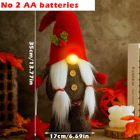 Gnome Christmas Luminous Faceless Doll Merry Christmas Hanging Dwarf Pendant Decor for Home Xmas New Year Navidad Noel Gift 2023