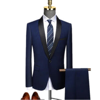 Men Autumn Wedding Party Three Pieces Jacket Trousers Set Large Size 5XL 6XL Male Blazer Coat Pants Vest Fashion Slim Fit Suit