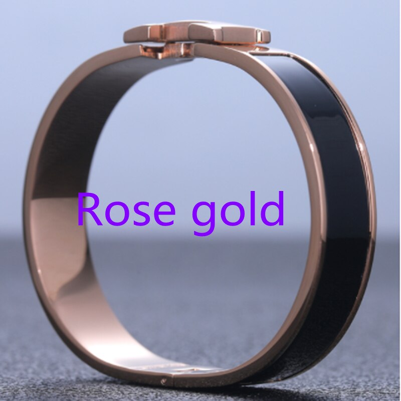Trend H  Brand Pink Women's Bracelet Luxury Original Jewelry Designer Colorful Enamel Fashion Lover Gift