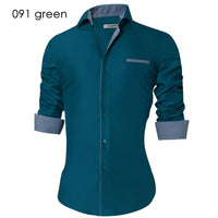 Men's Casual Shirt Slim Fit Men's Casual Button Down Shirt Long Sleeve Formal Dress Shirts Men Male Clothing Camisa