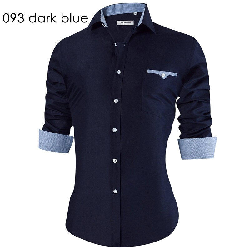 Men's Casual Shirt Slim Fit Men's Casual Button Down Shirt Long Sleeve Formal Dress Shirts Men Male Clothing Camisa