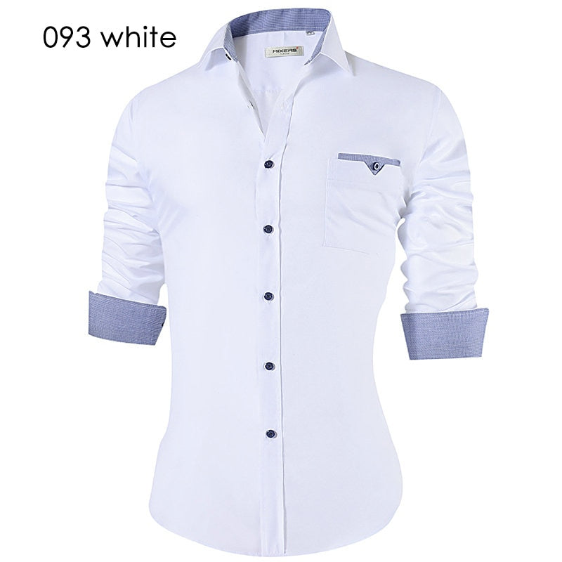 Men's Casual Shirt Slim Fit Men's Casual Button Down Shirt Long Sleeve Formal Dress Shirts Men Male Clothing Camisa