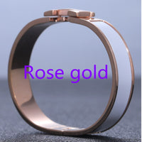 Trend H  Brand Pink Women's Bracelet Luxury Original Jewelry Designer Colorful Enamel Fashion Lover Gift