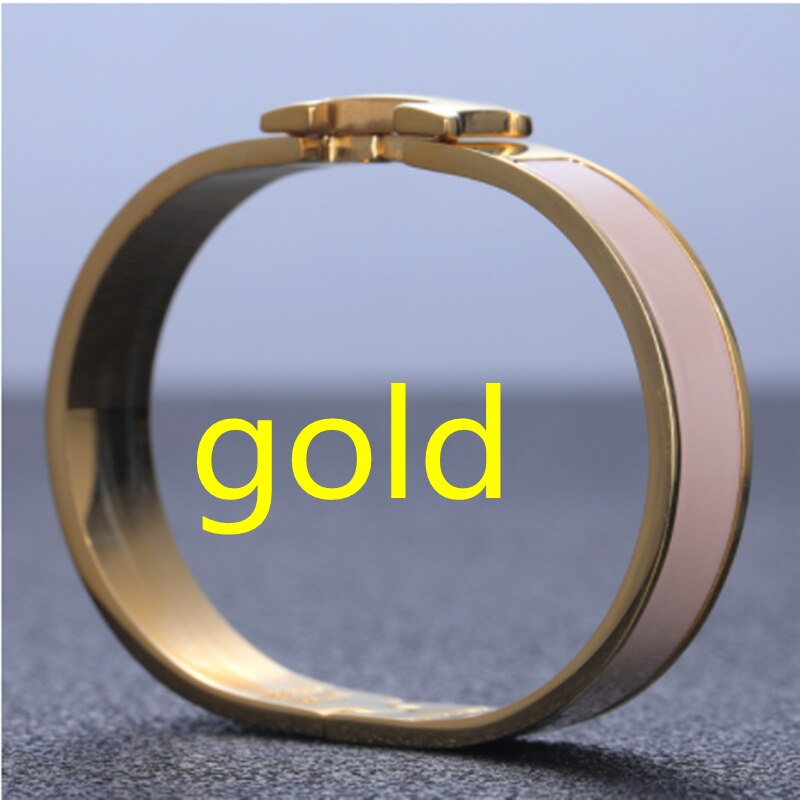 Trend H  Brand Pink Women's Bracelet Luxury Original Jewelry Designer Colorful Enamel Fashion Lover Gift