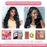 Vanlov Brazilian Body Wave Hair Bundles Natural Black&Jet Black Human Hair Weave Bundles 1/3/4 Piece 8-30” Remy Hair Extensions