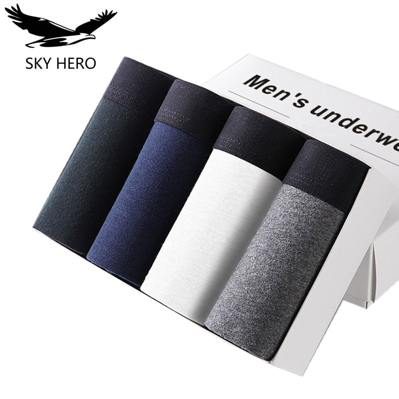 4pcs/lot Male Panties Cotton Men's Underwear Boxers