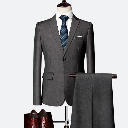 Suit Male 3 Piece Set Business Men's Suits Blazers Large Size Boutique