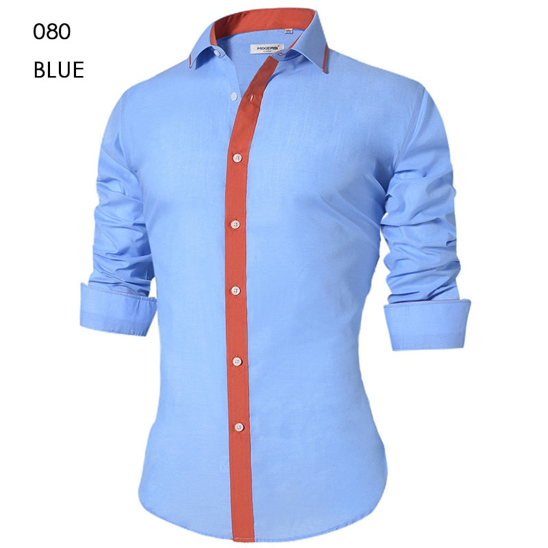 Men's Casual Shirt Slim Fit Men's Casual Button Down Shirt Long Sleeve Formal Dress Shirts Men Male Clothing Camisa