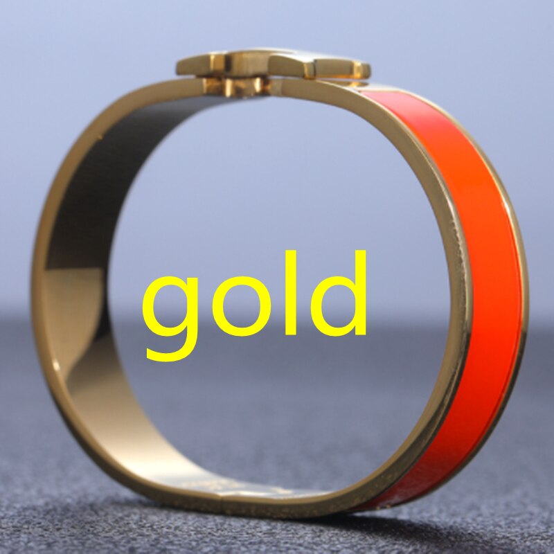 Trend H  Brand Pink Women's Bracelet Luxury Original Jewelry Designer Colorful Enamel Fashion Lover Gift