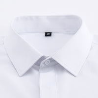 Men's Classic Hidden Buttons French Cuffs Solid Dress Shirt