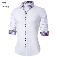 Men's Casual Shirt Slim Fit Men's Casual Button Down Shirt Long Sleeve Formal Dress Shirts Men Male Clothing Camisa