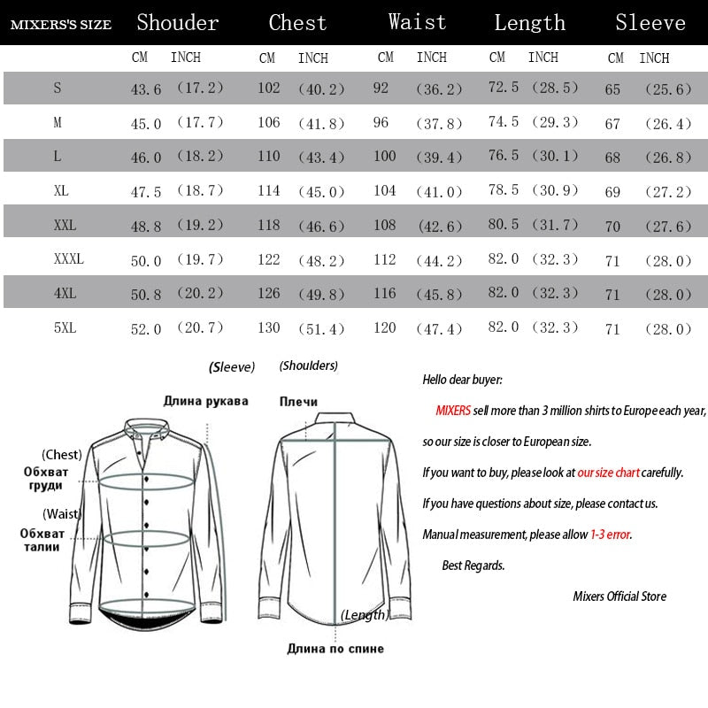 Men's Casual Shirt Slim Fit Men's Casual Button Down Shirt Long Sleeve Formal Dress Shirts Men Male Clothing Camisa