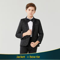 Boy's Casual Suit Blazer  Flower Boy Suit Dress For Wedding Children Formal Blazer Clothes Children's Jacquard suit coat