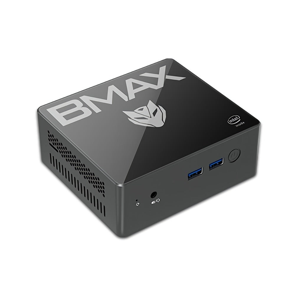 BMAX B2 Mini PC Gamer Computer Windows 10 Intel Celeron N3450 8GB LPDDR4 128GB SSD Intel HD Graphics 500 1000Mbps WIFI BT4.2