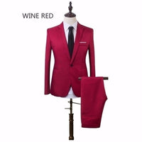 costume homme Party Business Men's Two-piece Suit (coat + Pants) Casual Suit For Men Large Size Suit Wedding trajes de hombre