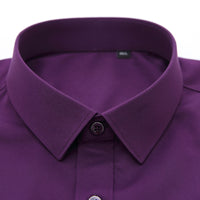 Men's Casual Thin Stretch Long Sleeve Dress Shirts