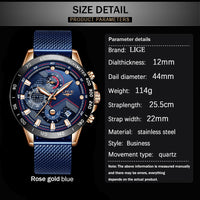 Top Brand Luxury WristWatch Quartz Clock Blue Watch