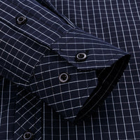 Men's Classic Standard-fit Plaid/striped Social Office Dress Shirt